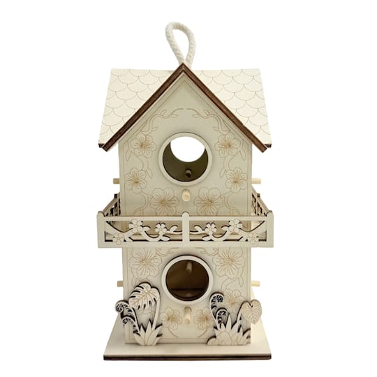 8" Tropical DIY 2-Story Plywood Birdhouse by Make Market®